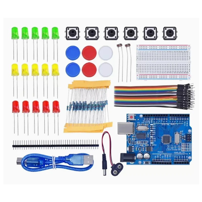 Starter Kit For UNO R3 Mini Breadboard LED Jumper Wire Button For Arduino Diy Kit School Education Lab 4 kf S8ed56179cf4f4324b2f473ed2def8908t